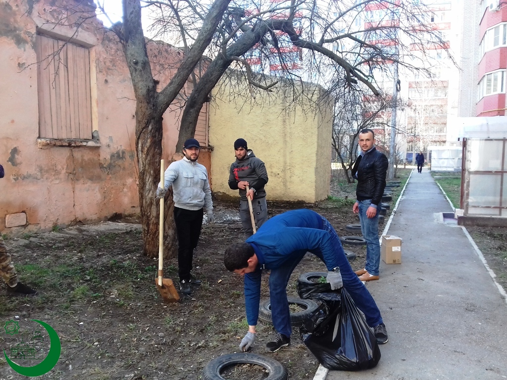 Субботник у молельного Дома Рязани 2018